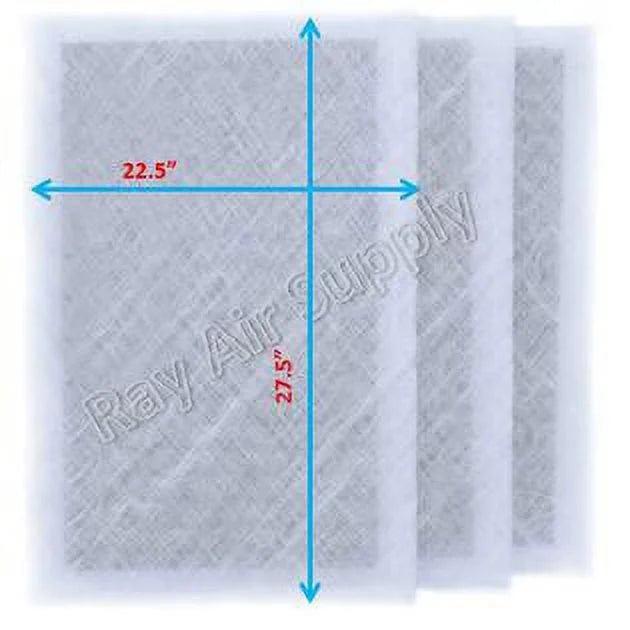 24x30 Replacement Filter Pads Compatible with MicroPower Guard Air Cleaner 24x30 Refills (3 Pack)
