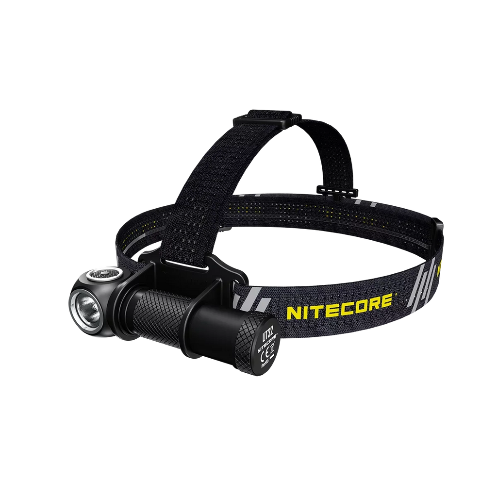 Value Bundle: Nitecore UT32 Dual Emitter Headlamp - (5700K, Cool White) - (3000K, Warm White) with 1X NL1834 Battery and 1x  Keychain Light (Random Color Choices)