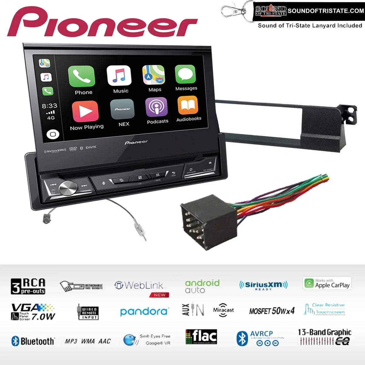 Pioneer -3500NEX  Receiver Fits 2002-2005  325Ci, 325Xi, 330i, & 330xi