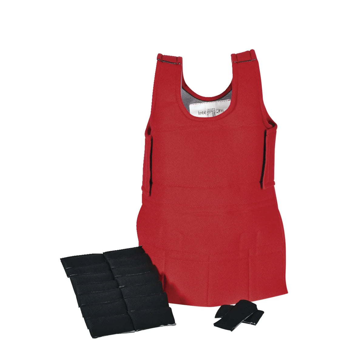 Abilitations Weighted Vest, Red, X-Small, 2 Pounds