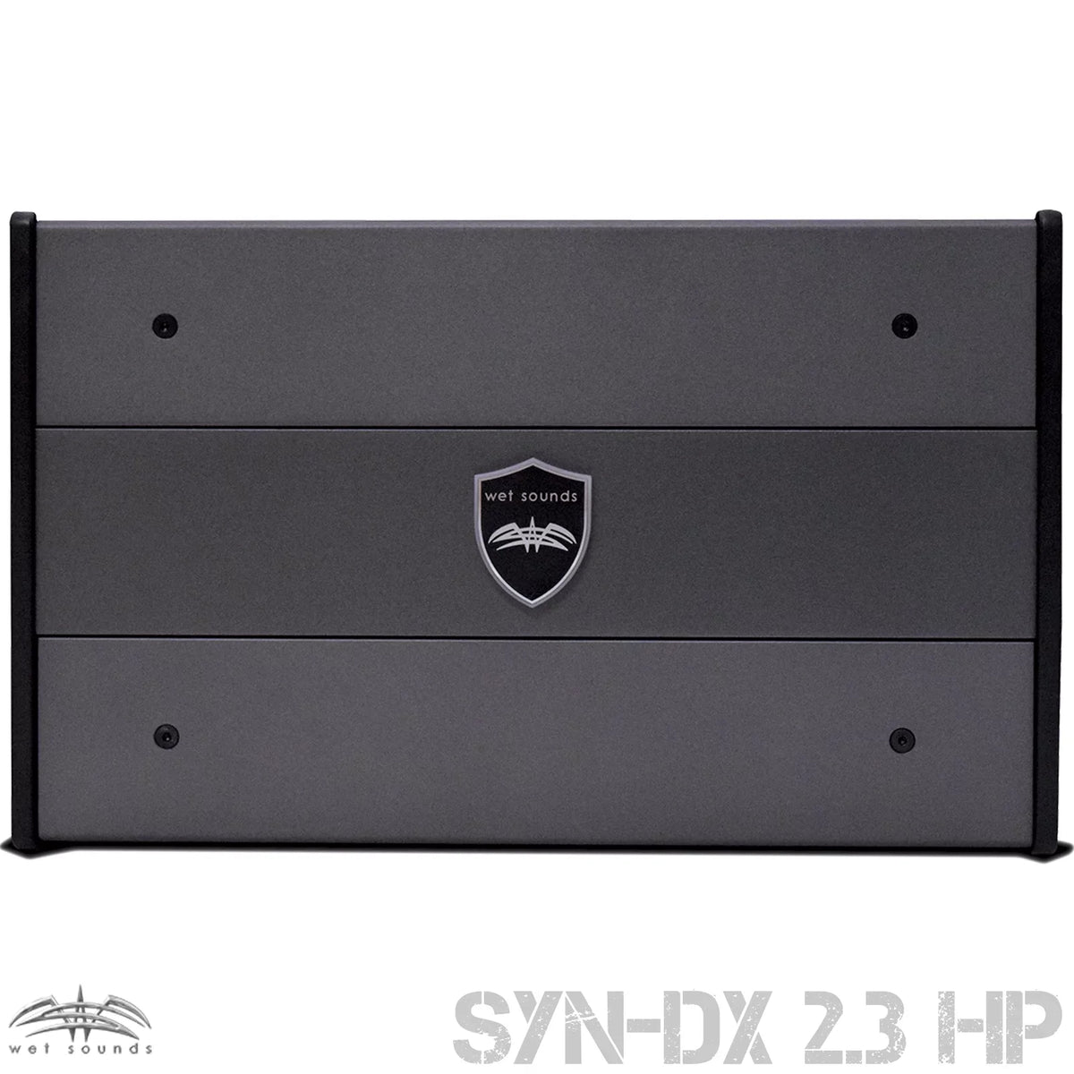 Wet Sounds REV8B- 8" Black Tower Speakers with Stainless Steel Fixed Mini Clamps & -DX2.3 1200 Watt Amplifier