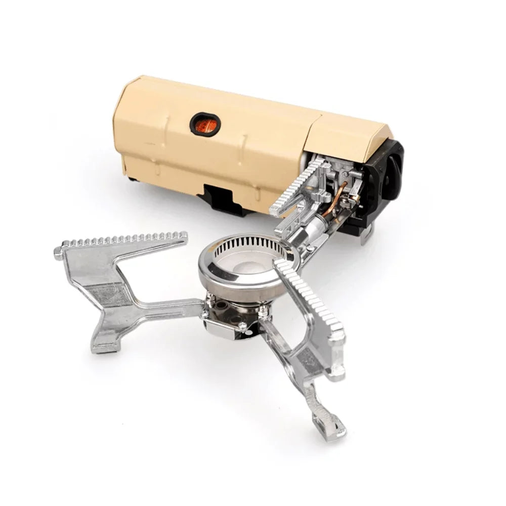 Nebublu Camping Cassette Stove - Portable Folding Butane Stove 2600W - Electronic Ignition, Carrying Bag - Great for Cooking Camping Pincnic Backpacking Hiking
