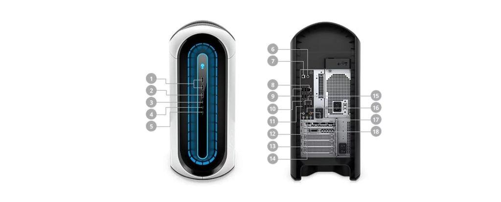 Restored Dell Alienware Aurora R12 Gaming Desktop (2021) | Core i9 - 1TB  + 1TB  - 32GB  - 3080 Ti | 8 Cores @ 5.3 GHz - 11th Gen  - 12GB GDDR6X (Refurbished)