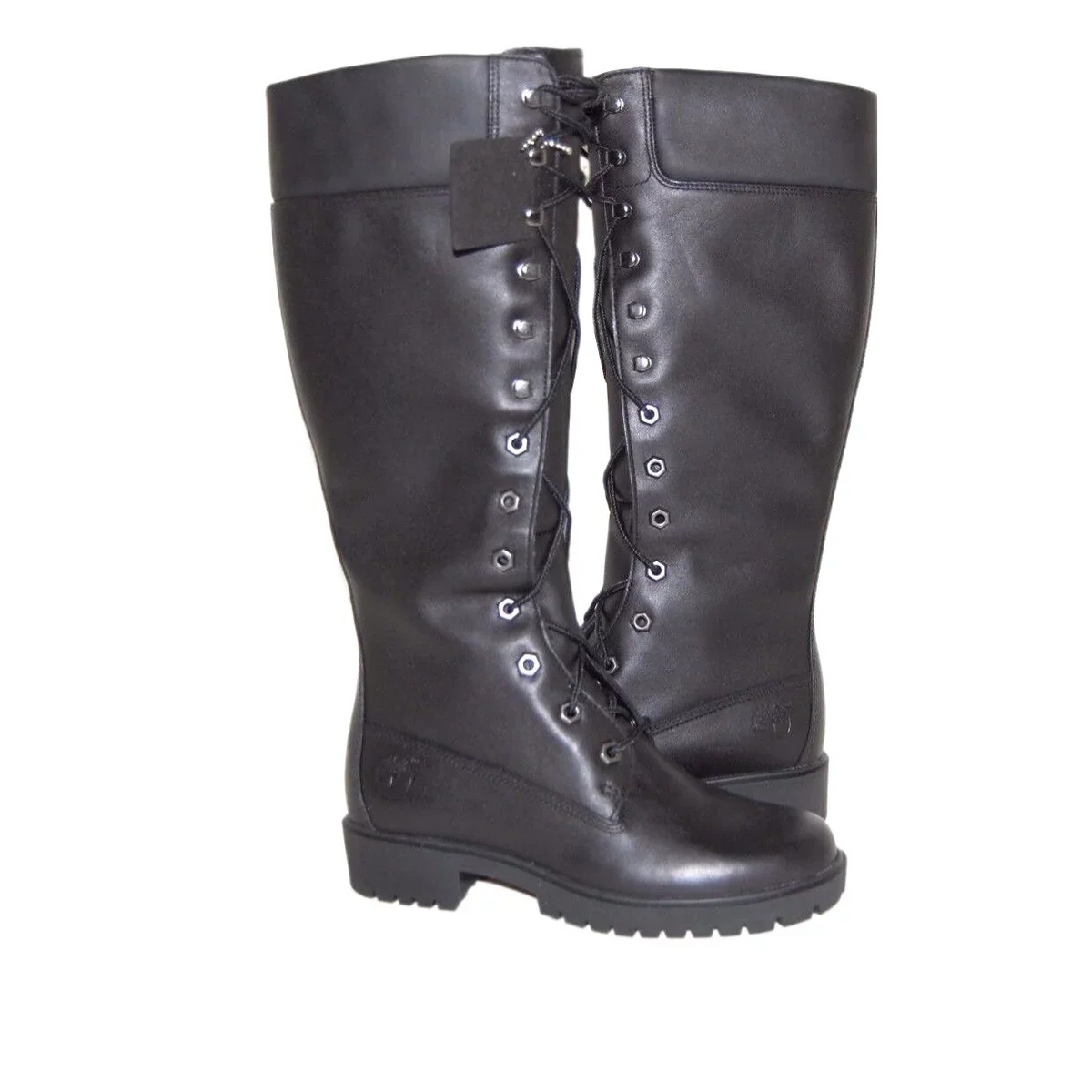 Timberland Women Premium 14 Inch Black Medium Leather Boot 28398  Size 5