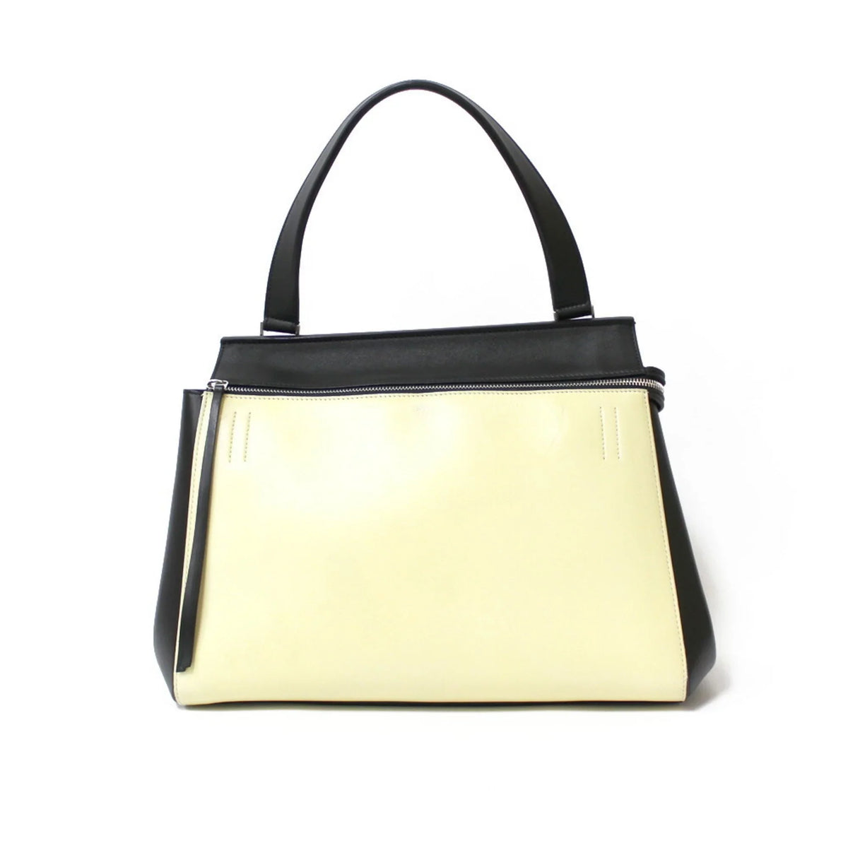 Pre-Owned  Celine Handbag Edge Overseas Large Black Yellow Women's Leather (Fair)