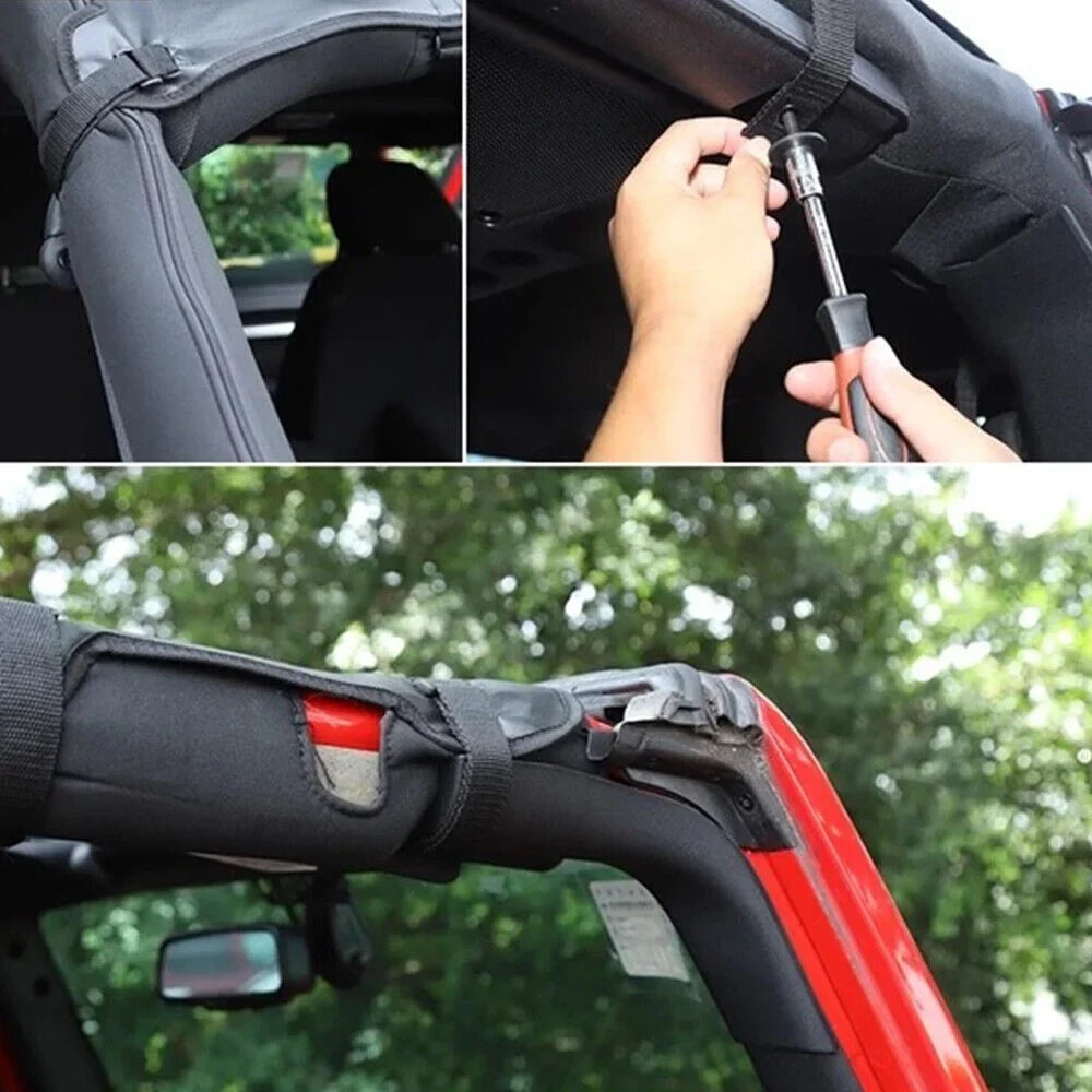 Leather Top Sunshade Protection Jeep Wrangler   07-18  Ultimate Sun Protection Easy Installation