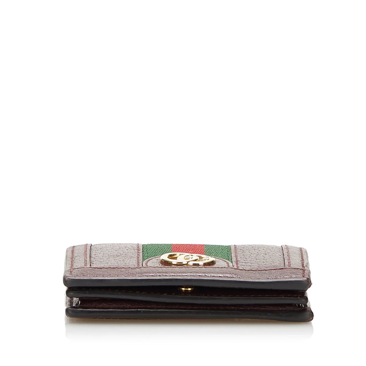 Pre-Owned Authenticated Gucci Ophidia Calf Leather Red Small Wallets Unisex (Good)