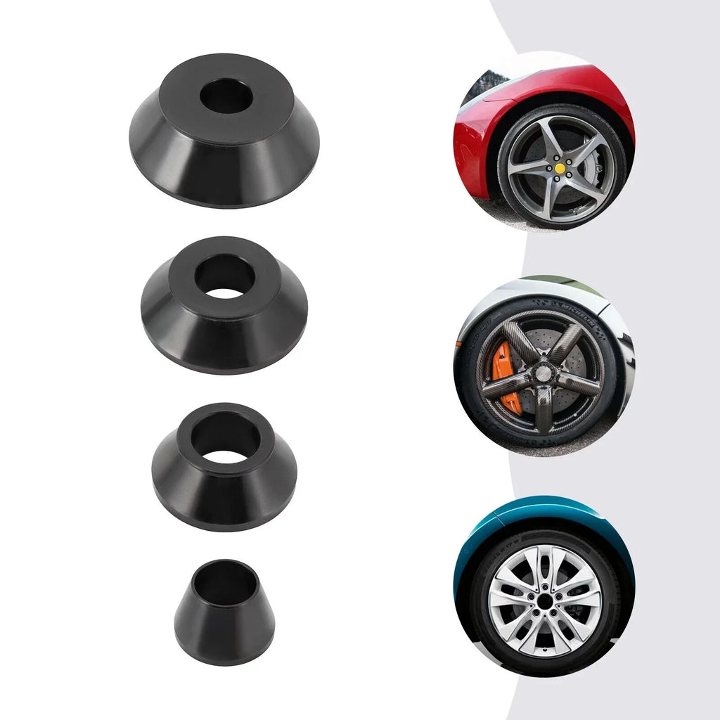 36mm Tire Balancer Cones Set Wheel Balancer Adapter Cones 45-gauge Steel 4 Sizes