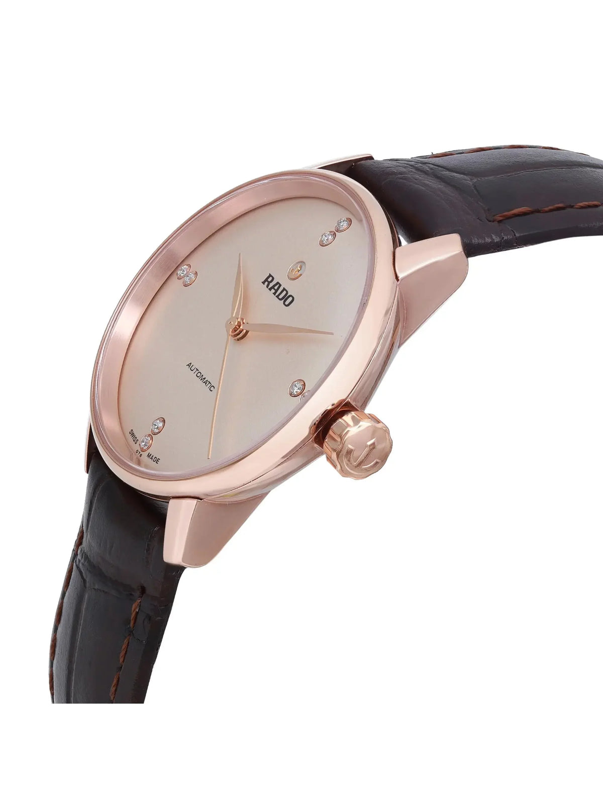 Rado Coupole Classic 31mm Rose Gold Steel Beige Dial Ladies Watch R22865765