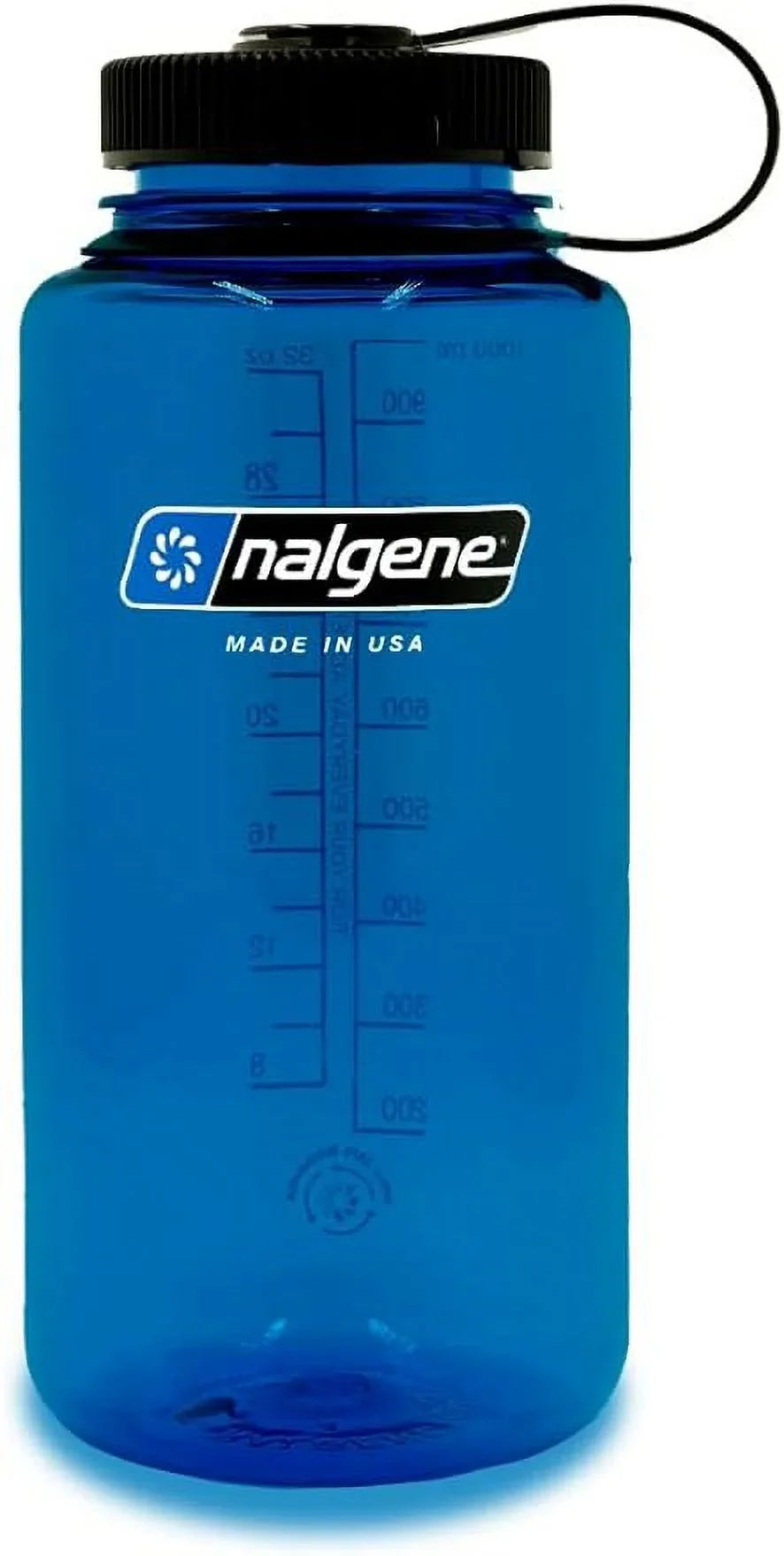 Nalgene Sustain Tritan -Free Water Bottle Made with Material Derived from 50% Plastic Waste, 32 , Wide Mouth