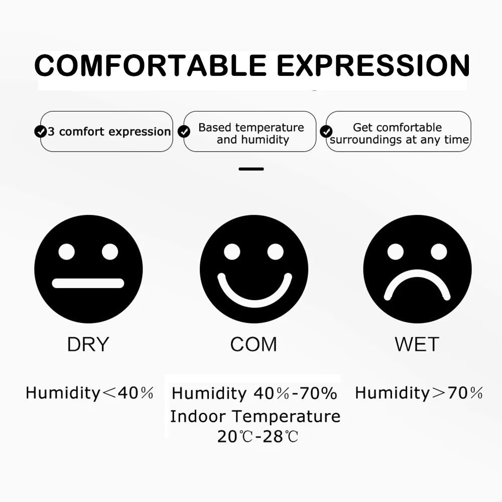 Htovila Clock, Temperature And Station WithWith Alarm Clock And Humidity With Temperature And Humidity Color Screen Weather WithTemperature Moon Phase Sooze Alarm Clock Moon