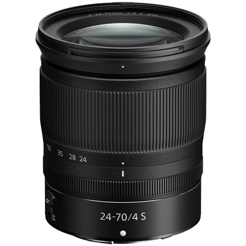 Nikon Z7  Mirrorless Camera with  Z 24-70mm f/4 S Lens + SanDisk 32GB Card + Case + Telephoto + Tripod + ZeeTech Accessory Bundle