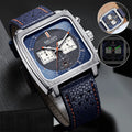 Waterproof  Men's Leather Luminous Analog Sports Quartz Military Wristwatch