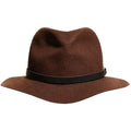 rag & bone Floppy Fedora Packable Matter Brown Melange