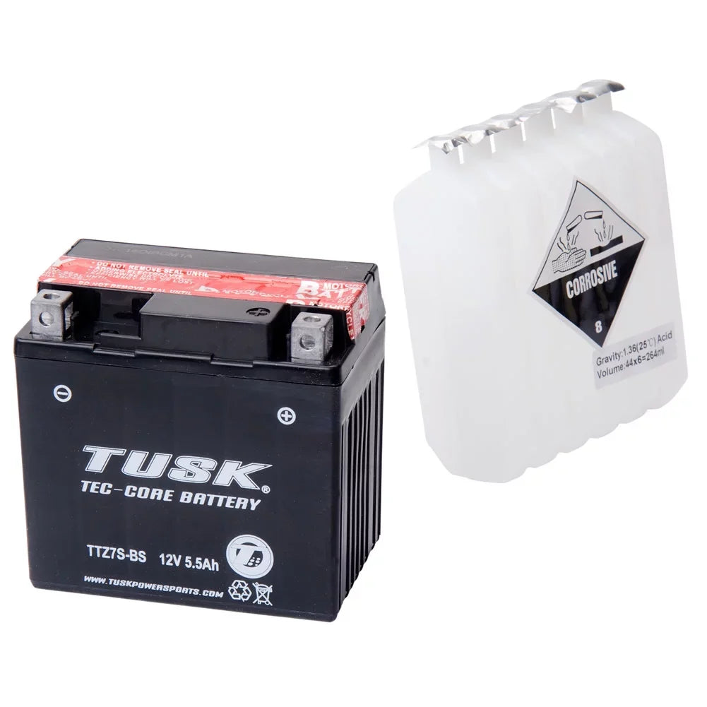 Tusk Tec-Core Battery with Acid TTZ7S Maintenance-Free For   250F 2014-2015