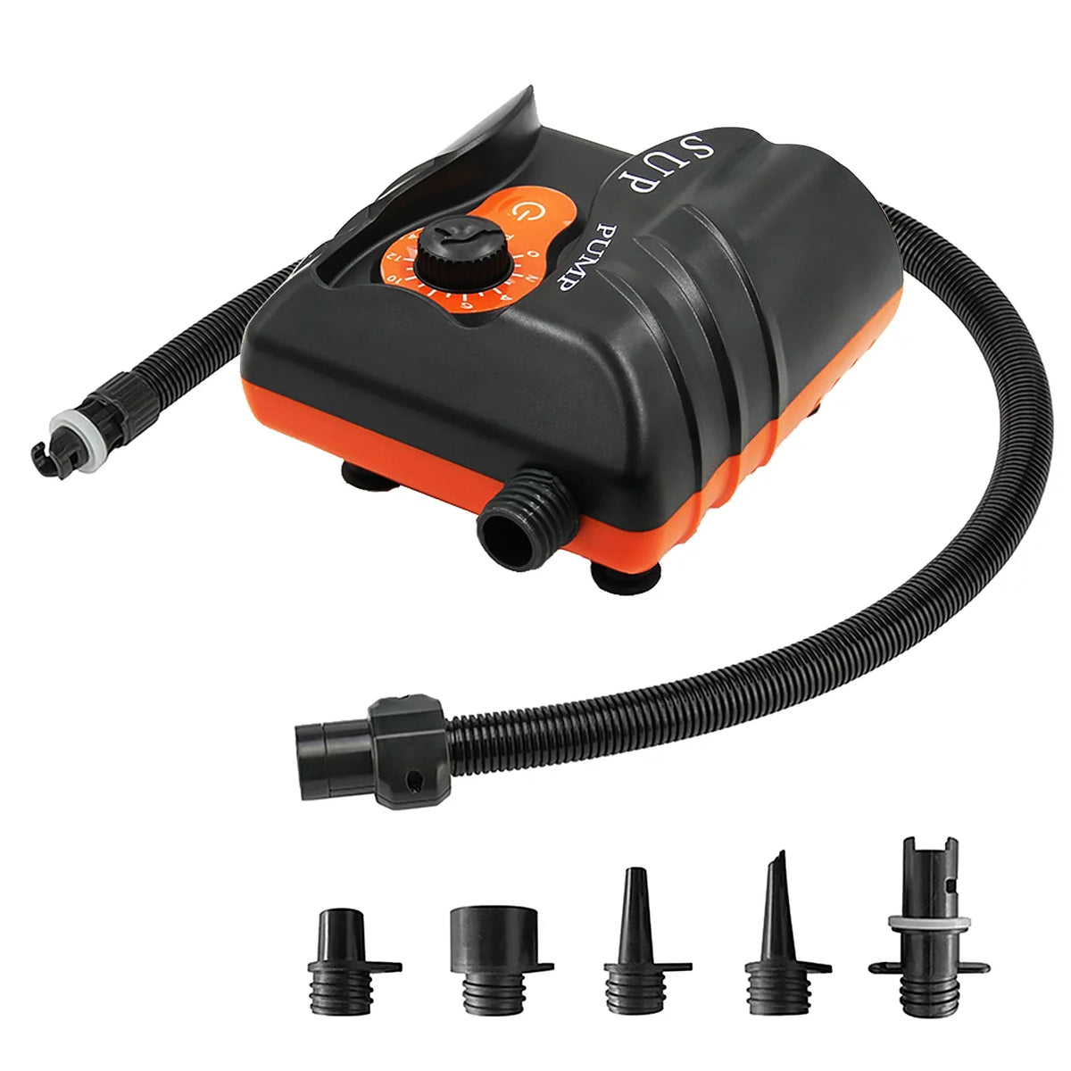 Reliable 16  Electric Air Pump with 6 Nozzles for Inflatables and Boats at ammoon