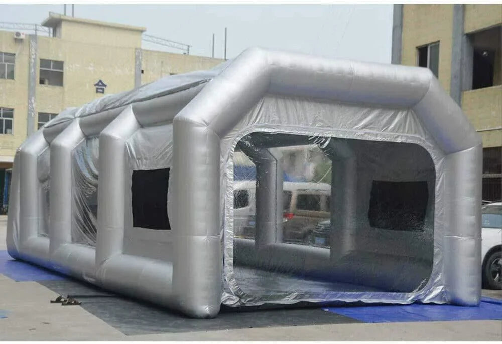 Inflatable Spray Booth 2 Filter System Portable Paint Tent Mobile Car Paint Booths  20x10x8