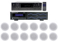 Technical Pro 6000w 6) Zone, Home Theater Bluetooth Receiver+12) 8" Speakers+