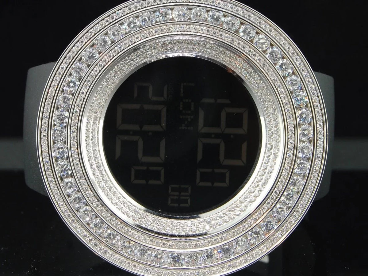 Mens Techno Com  Joe Rodeo JoJino 15 ct Custom White Simulated Diamond Watch