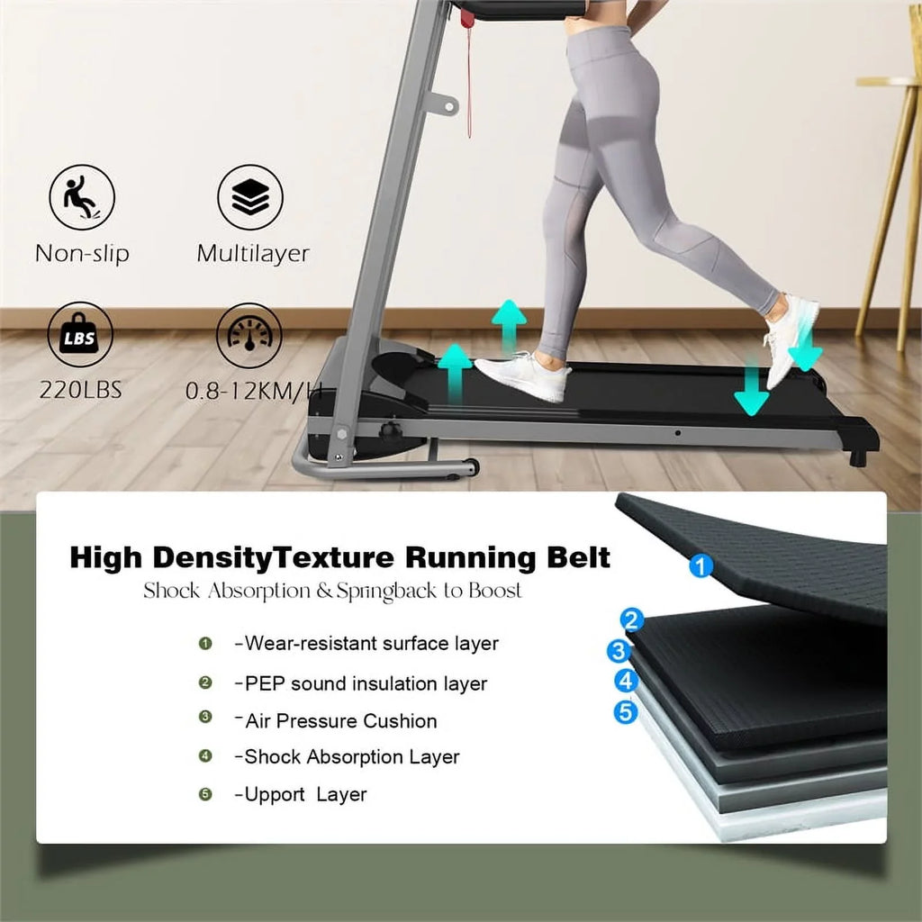 Decor Folding Treadmill for Small Apartment Electric Motorized Space Save