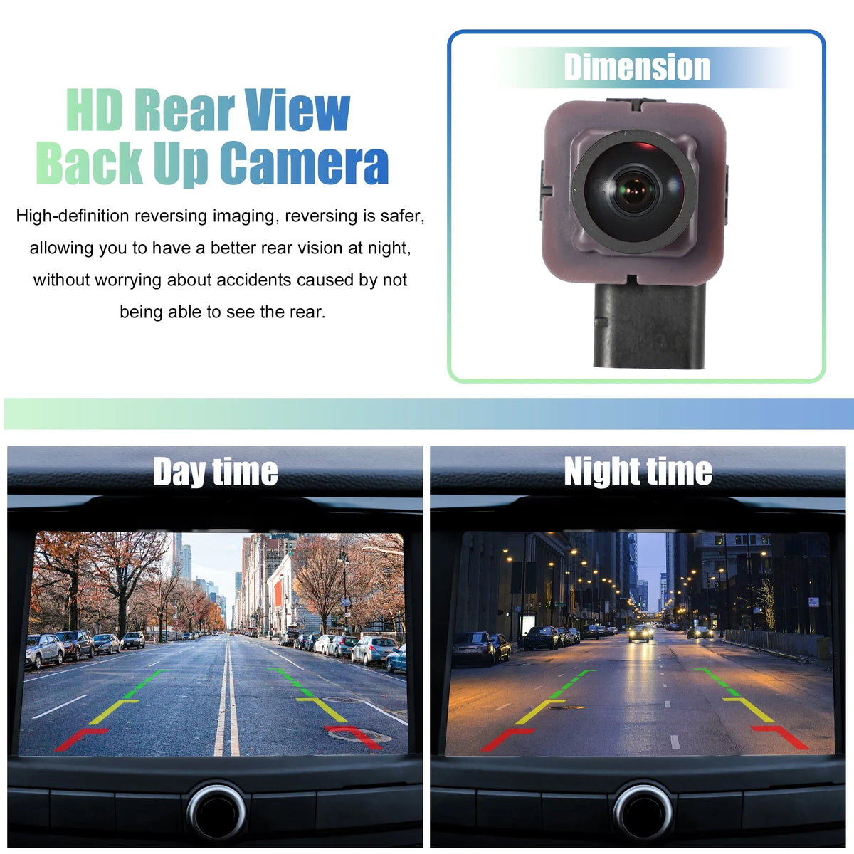 1 Set Back Up Camera HS7T-19G490- Car Rear View Park Assist Reverse Camera for Ford Fusion 2017-2020