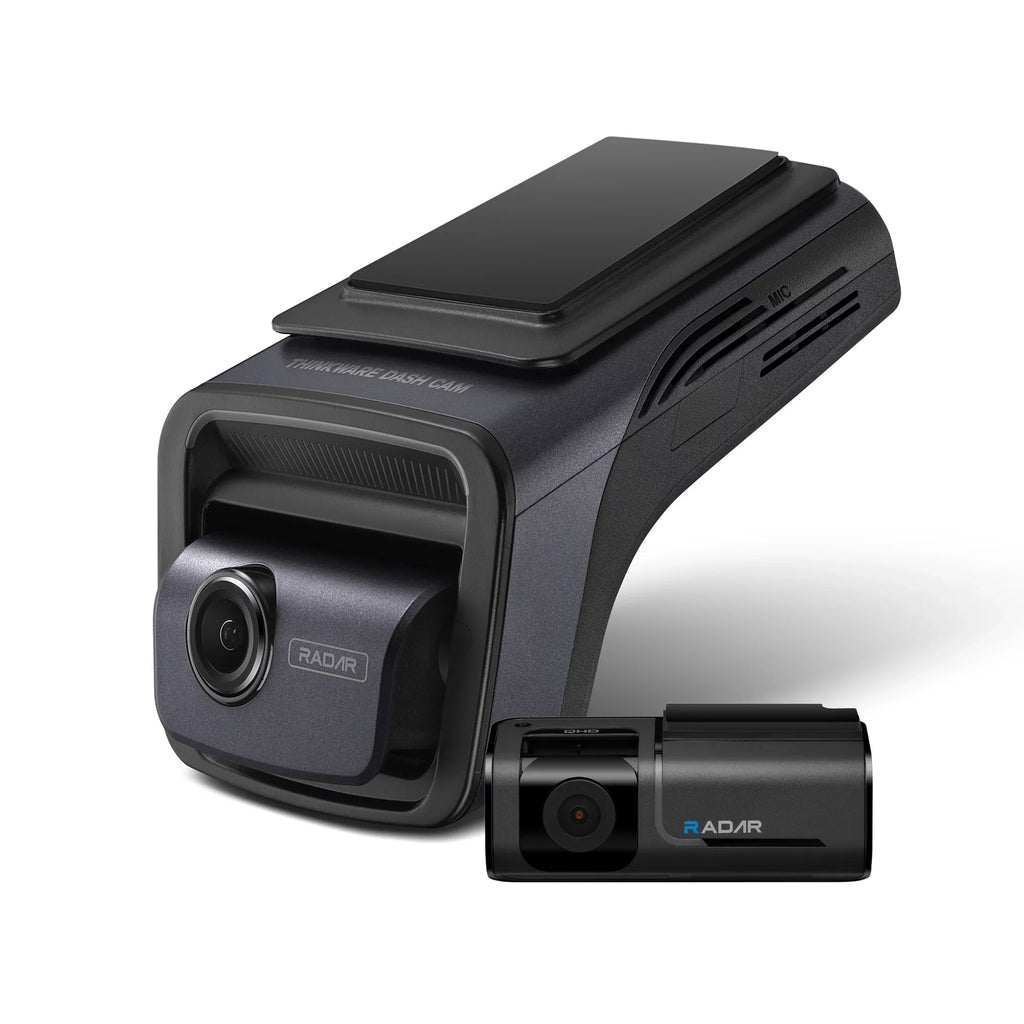 U3000 Ultra 4K Dash Cam Front and Rear 2CH  2 Sensor Super Night Vision Dashcam for Car Camera 5GHZ WiFi  Radar Buffered Parking Mode  Seed Red Light Alerts  Cable