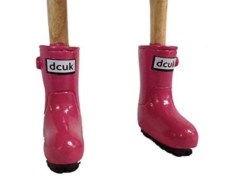 , The Duck Company - Natural Welly Ducklet - Solid Fuchsia Boots - Large