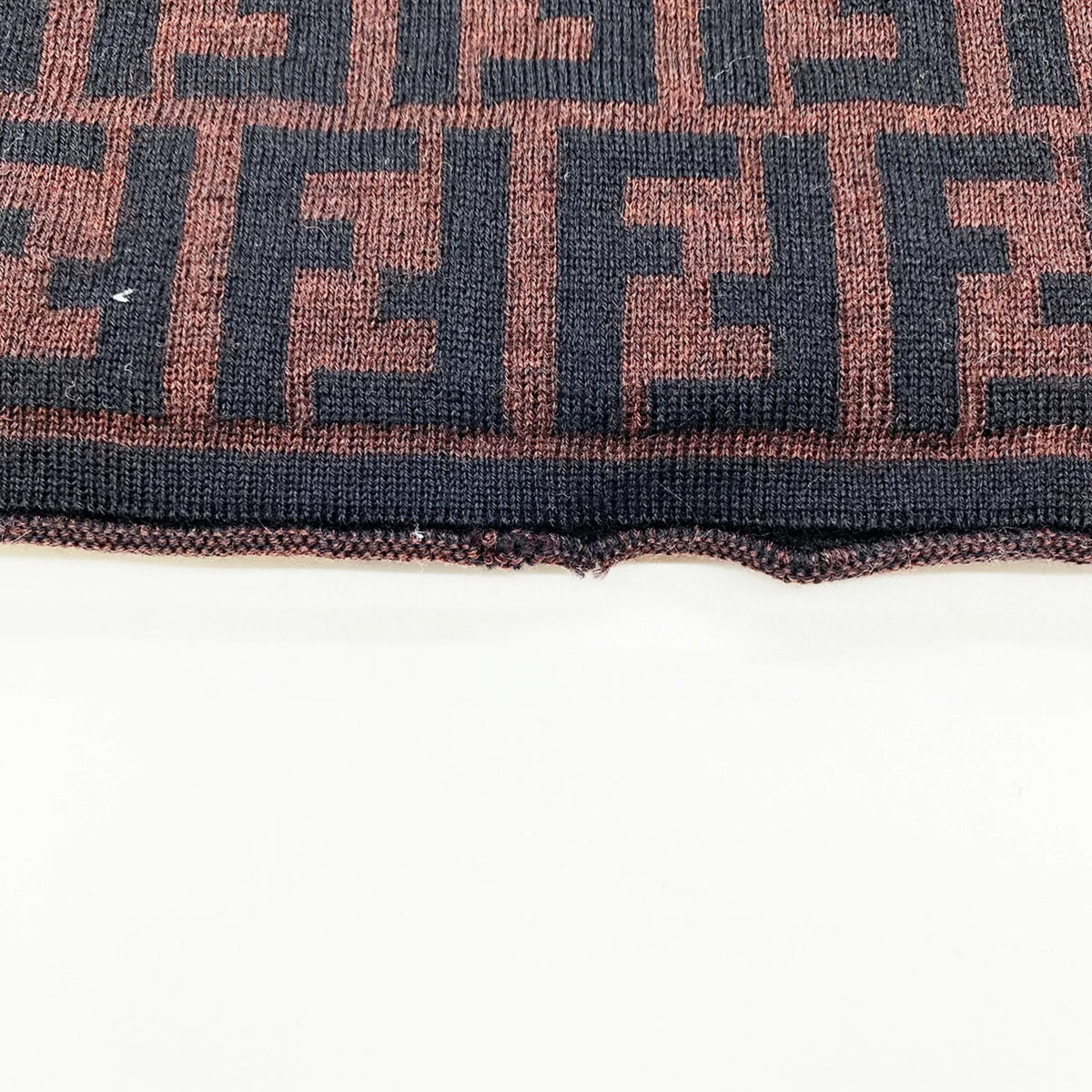 Pre-Owned  Zucca Muffler Stole All Over Pattern  Brown Women's Men's Fashion Old Clothes (Good)