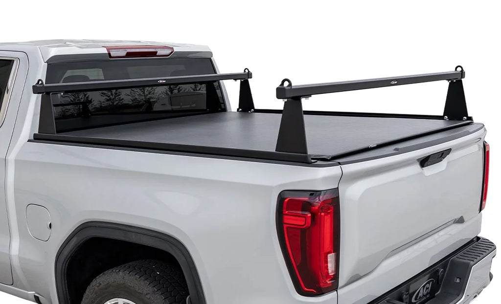 2014-2018 Fits Chevrolet Silverado Fits  Sierra 1500 2015-2019 2500 3500 8' Matte Black Aluminum M-series Truck Bed Racks F4020062
