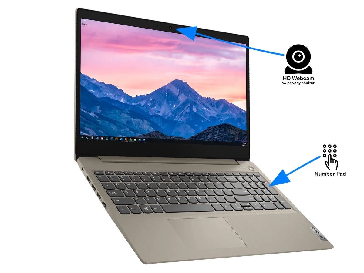 Lenovo IdeaPad 3i Laptop, 15.6"  Display, Intel Core i3-1115G4 Upto 4.1GHz, 8GB , 512GB NVMe , , Card Reader, Wi-Fi, Bluetooth, Windows 11 Home S