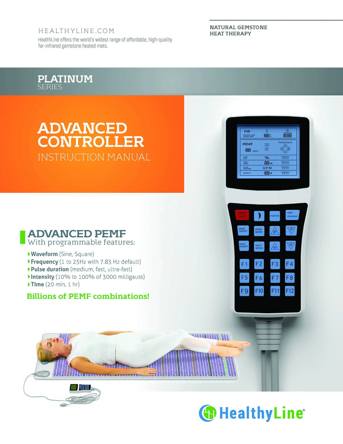 HealthyLine Platinum Mat, Full Short 6024 Firm Far Infrared Pad, Photon Advanced  InfraMat Pro