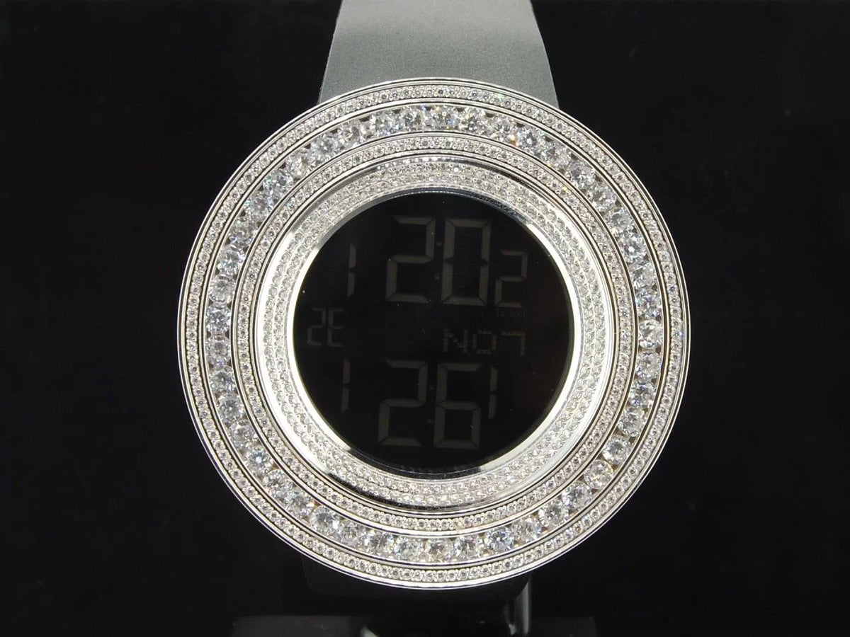 Mens Techno Com  Joe Rodeo JoJino 15 ct Custom White Simulated Diamond Watch