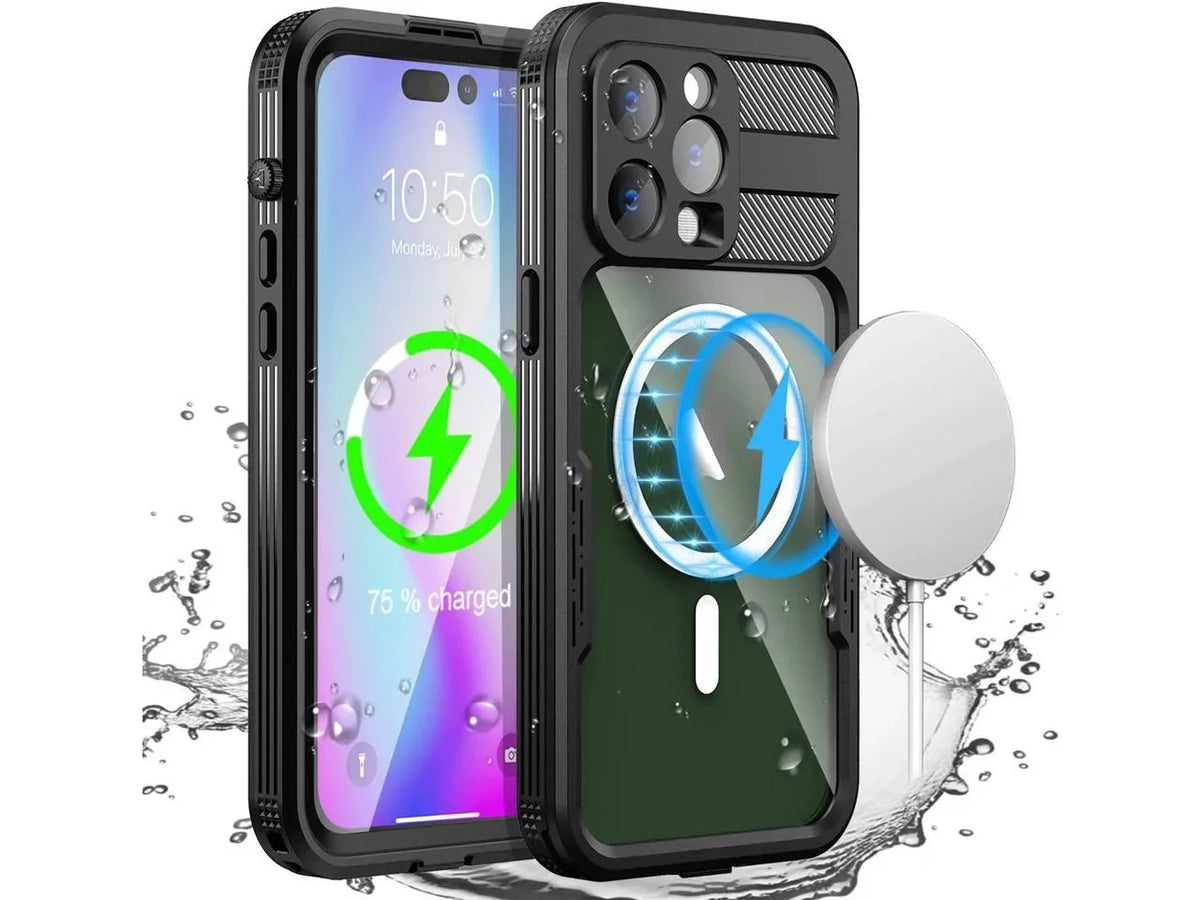 Waterproof Case for iPhone 14 Pro Max 6.7 inch, Compatible with MagSafe Snowproof, Shockproof Full Body Protection Fully Sealed Underwater Cover