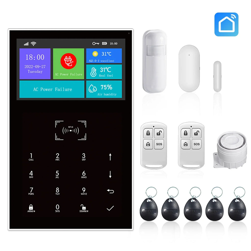 Walmeck All Touch  Screen Wireless   Burglar System Smart Home   Smart