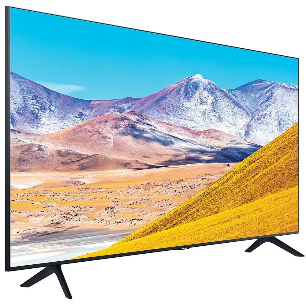 Samsung UN85TU8000 85" TU8000 4K Ultra  Smart   (2020 Model) with Deco Gear Home Theater Soundbar, Wall Mount Accessory Kit and  Cable Bundle (UN85TU8000FXZA 85TU8000 85 Inch )