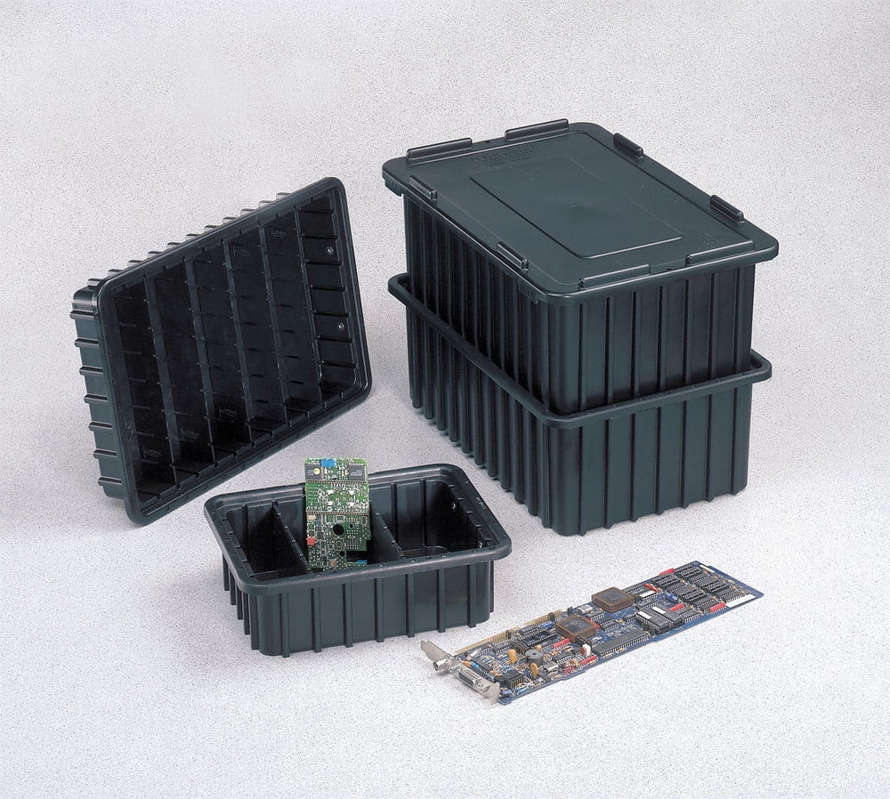 1PACK Lewisbins Divider,Black,Polyethylene,1.9 in DV1625-  25S DV1625-  25S -G4158262