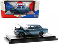 Diecast 1970 Datsun 510 Blue Metallic with Dark Blue Stripes Limited Edition to 3850 pieces Worldwide 1/24 Diecast Model Car by M2 Machines