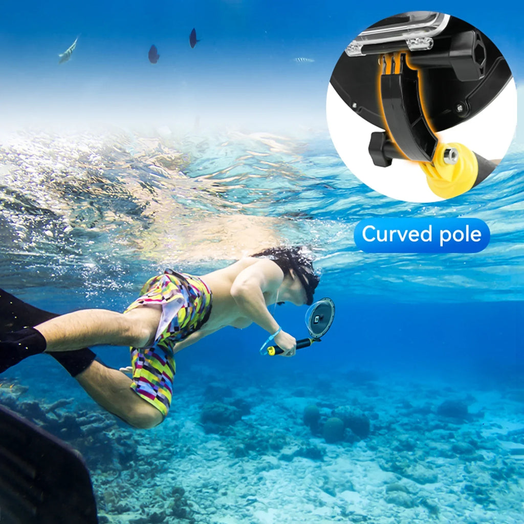 Dome Port,Wrist Osmo 3/4 30m/98.4ft Waterproof Camera Handle Wrist Osmo Camera With Handle With Handle Wrist Telesin Port 30m/98.4ft Waterproof Camera With Port 30m/98.4ft Waterproof