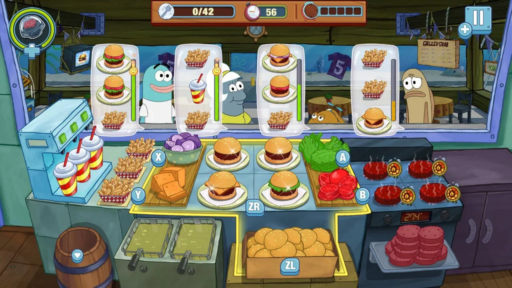SpongeBob Krusty Cook-Off Extra Krusty Edition, Nintendo Switch, Nighthawk Interactive, 812303018978