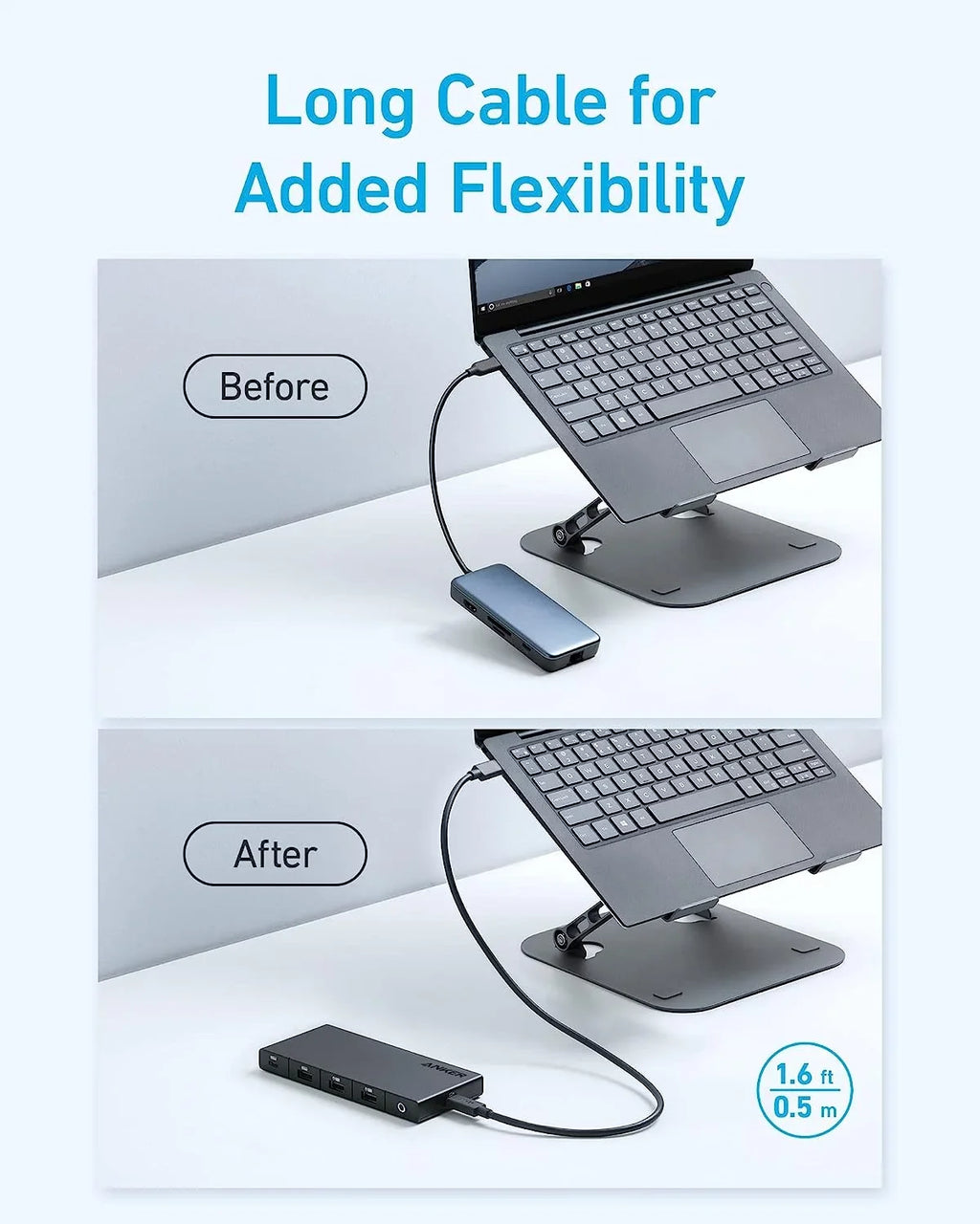 Anker 364  C Hub (10-in-1, Dual 4K ) with Max 100W Power Delivery, Dual 4K  Ports, 4 -A and -C Data Ports, Ethernet and  Card Slot for Dell Laptop, ThinkPad, and More