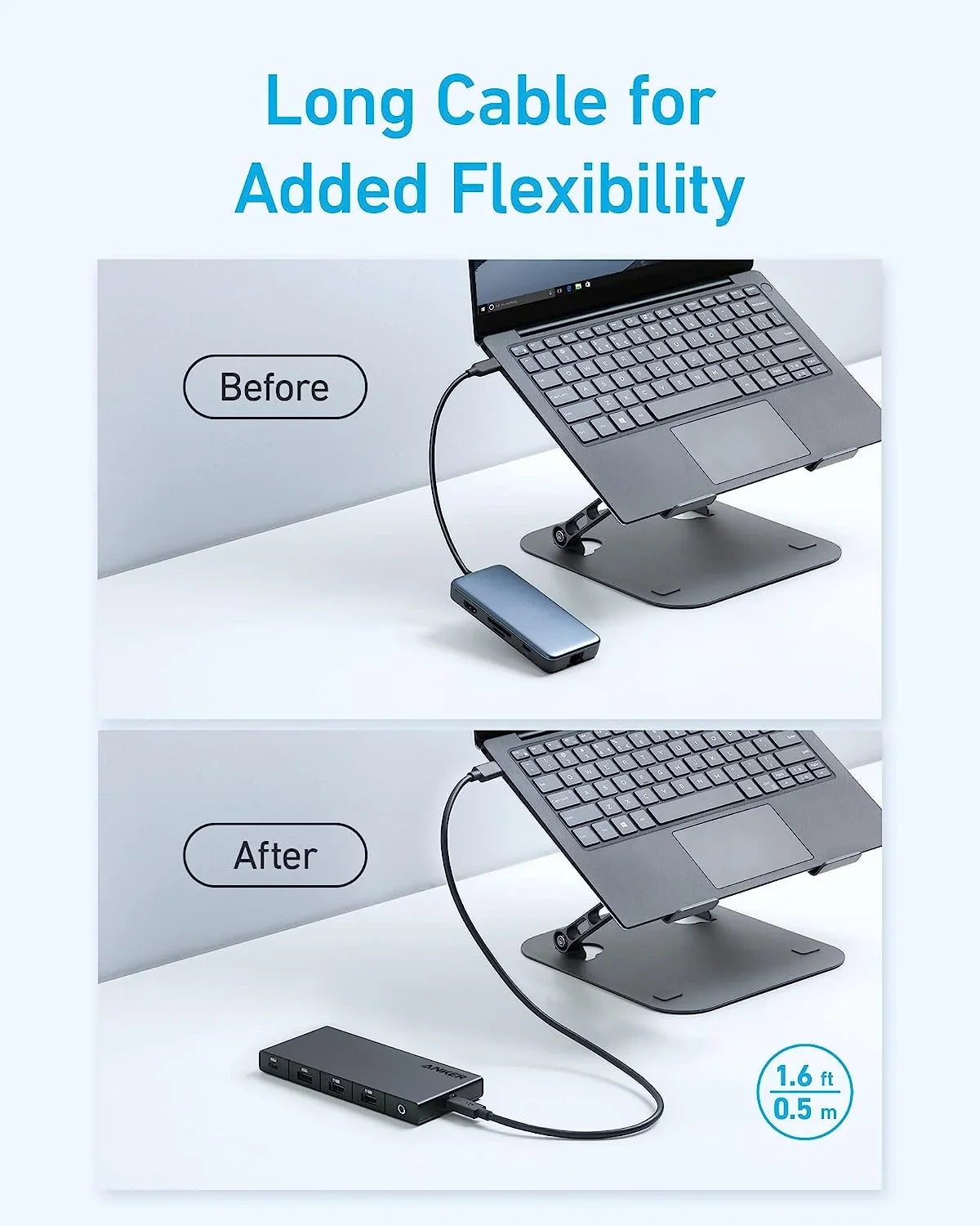 Anker 364  C Hub (10-in-1, Dual 4K ) with Max 100W Power Delivery, Dual 4K  Ports, 4 -A and -C Data Ports, Ethernet and  Card Slot for Dell Laptop, ThinkPad, and More