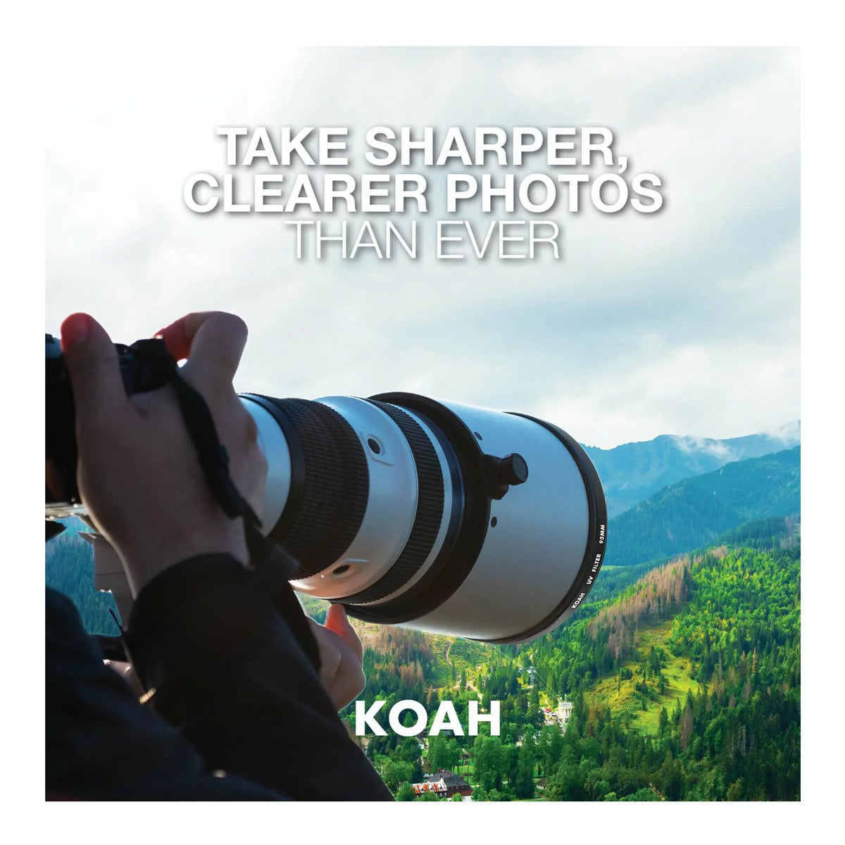 Koah 95mm Circular Polarizing and  Protective Lens Filter Bundle