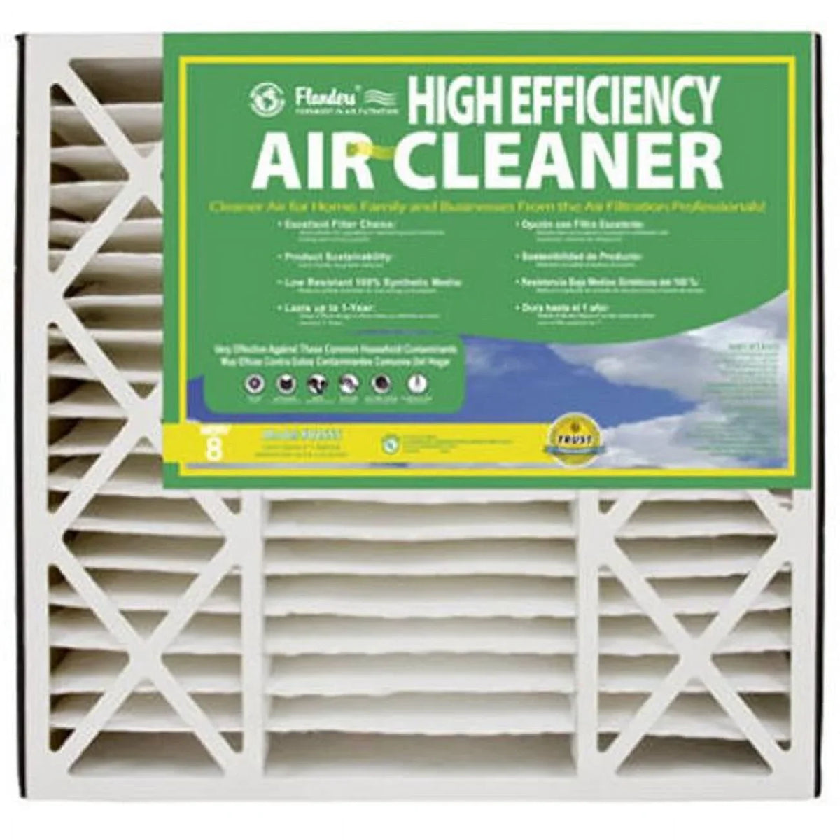 82655.0452025 20 x 25 in. High Efficiency Residential Air Cleaner Cartridge - Pack Of 2