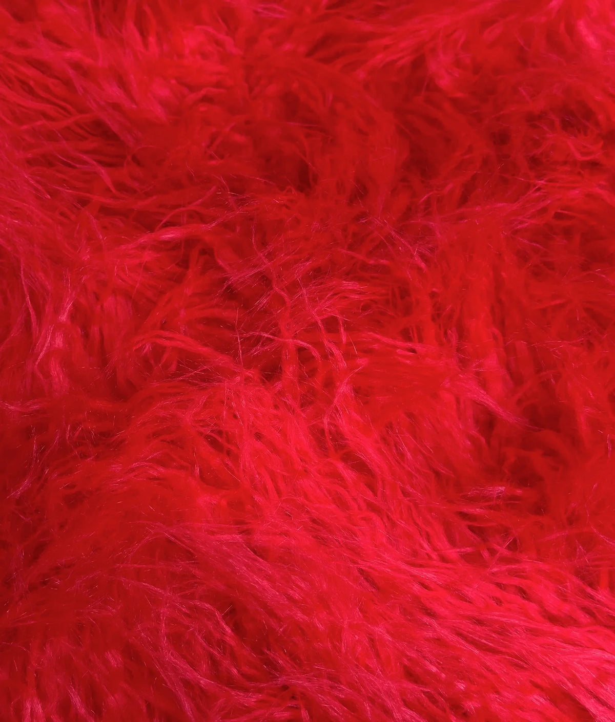 Faux Fake  Yak  3.5"  Pile Japanese Fire Retardant Yarn 2.3oz Per Yard / Craft, Sewing Cosplay 58" Wide Sold by Continuous Yard (Fire Red)