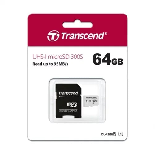 64GB Memory Card with Zipper Case - Transcend High Speed MicroSD Class 10 MicroSDXC Compatible for Blackview BV9000 Pro, BV8000 Pro -  S1, Vivo XL4,,Plus, Studio X8 , Pure View - D2P