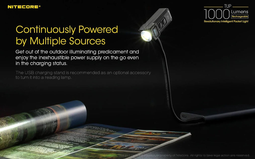 Value Bundle: Nitecore  P12 Tactical  Flashlight - 1200 Lumens with  Rechargeable Intelligent Pocket Light and 1x Nitecore NL2140 21700 4000mAh Battery