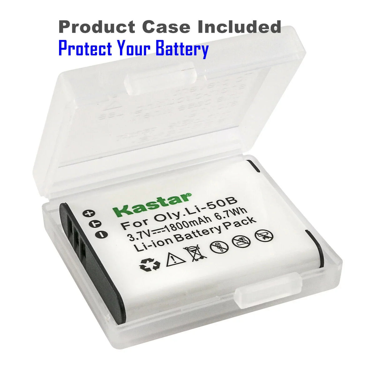 Kastar 4-Pack Li-50B Battery and   Charger Compatible with Olympus Stylus 9010, -10, -11, -12, -14, -15, -16, -20, -25MR, -30MR, -31MR iHS, Tough -610, Tough -615 Cameras