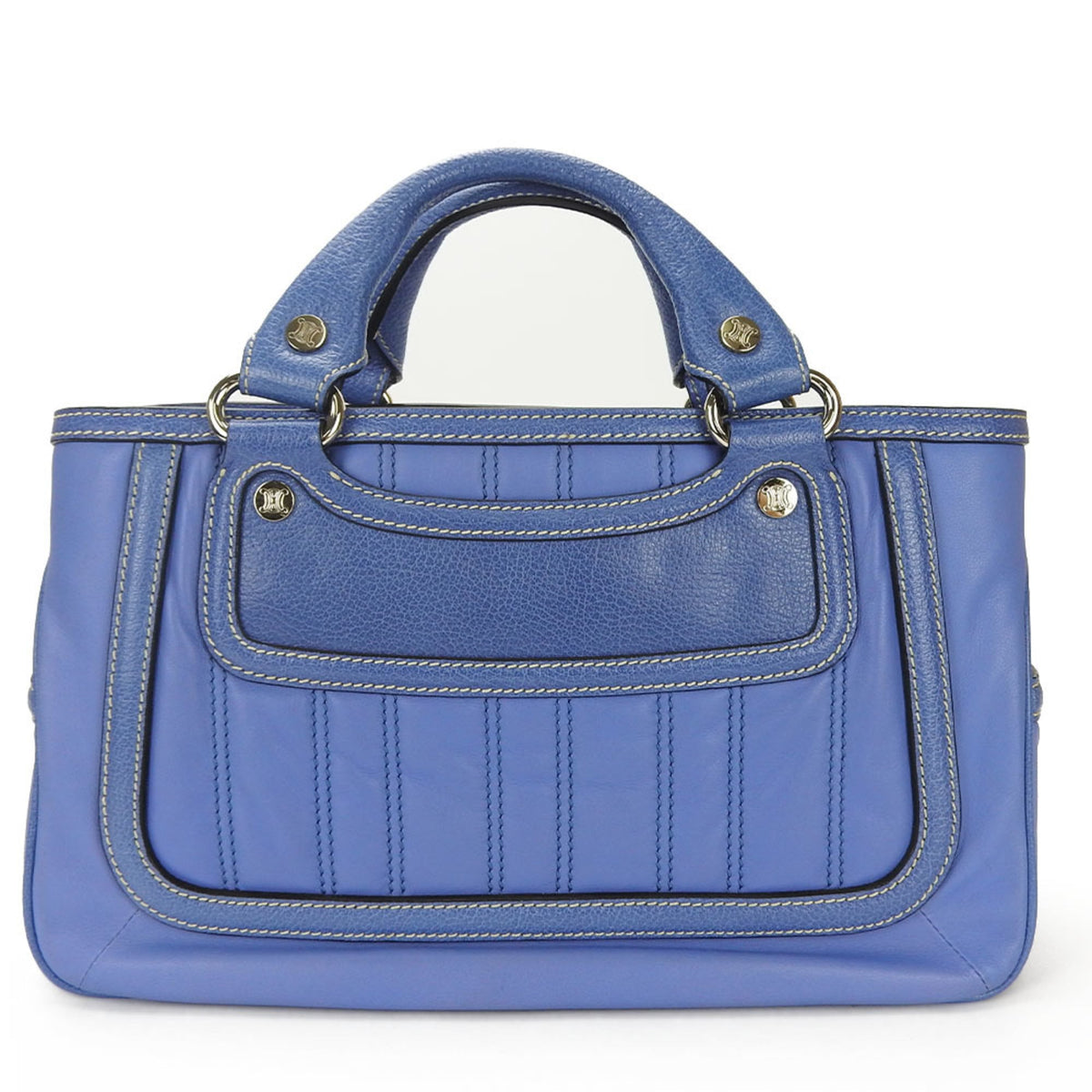 Pre-Owned Celine Handbag Boogie Bag 134023PLA.06BM Leather Blue Women's  (Good)
