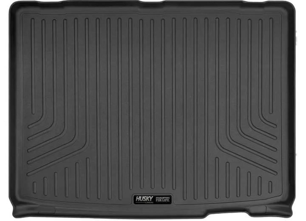 Husky by RealTruck Weatherbeater Series Cargo Liner behind 3rd Row Black Compatible with 21 Chevrolet Suburban/ Yukon  Compatible with select: 2021-2023 Cadillac Escalade