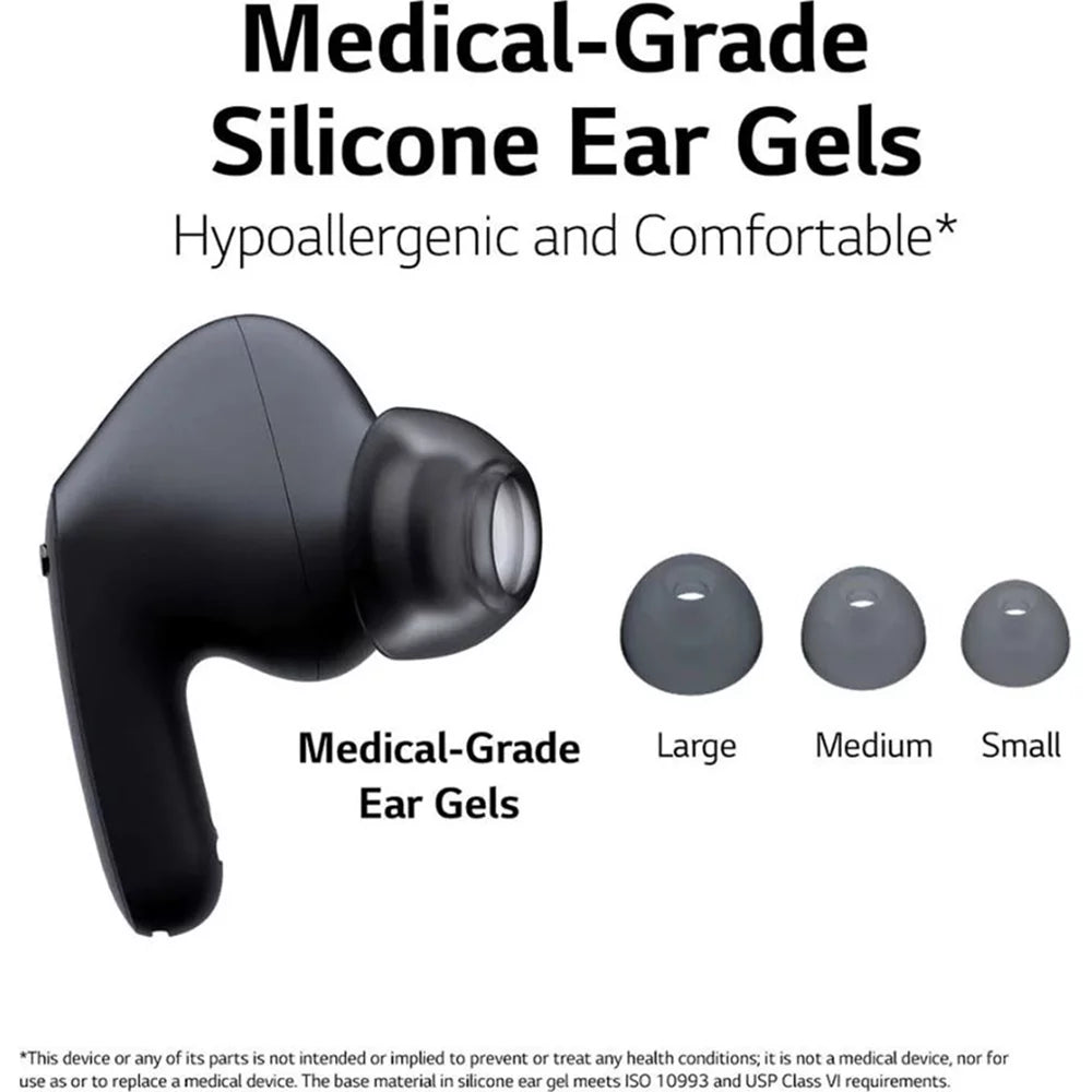 Open Box   Free FP7C Active Noise Cancellation True Wireless UVnano Earbuds, Black